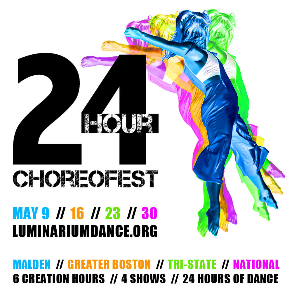 Four colored woman dancing.  ChoreoFest logo