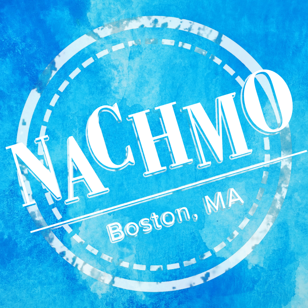 NACHMO Boston logo on blue