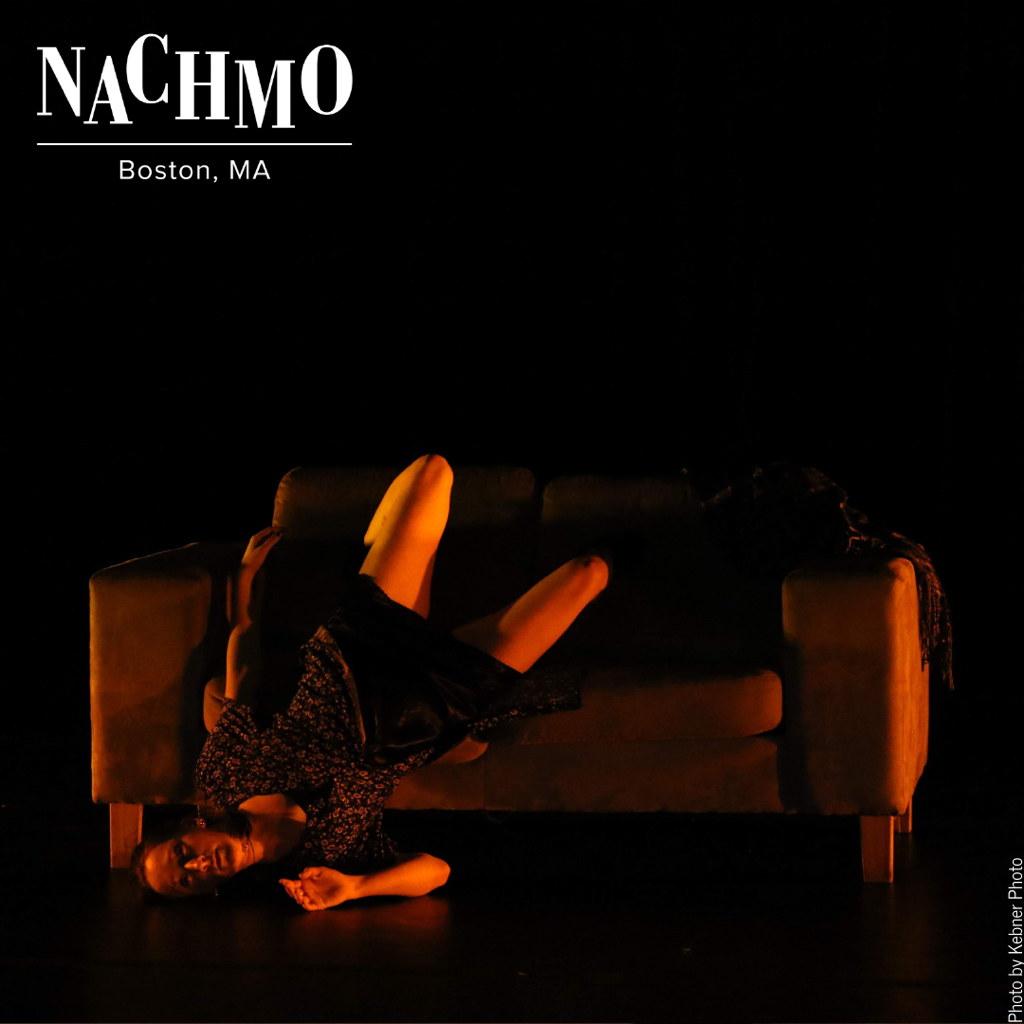 Woman falls head first
Off of a sofa in red
NACHMO Boston, MA