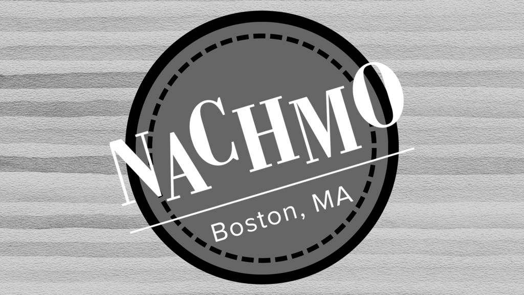 NACHMO Boston, MA Logo on grey stripes