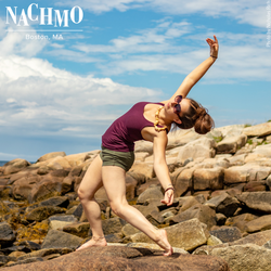 White woman dancing
On a rock under blue sky
NACHMO Boston, MA